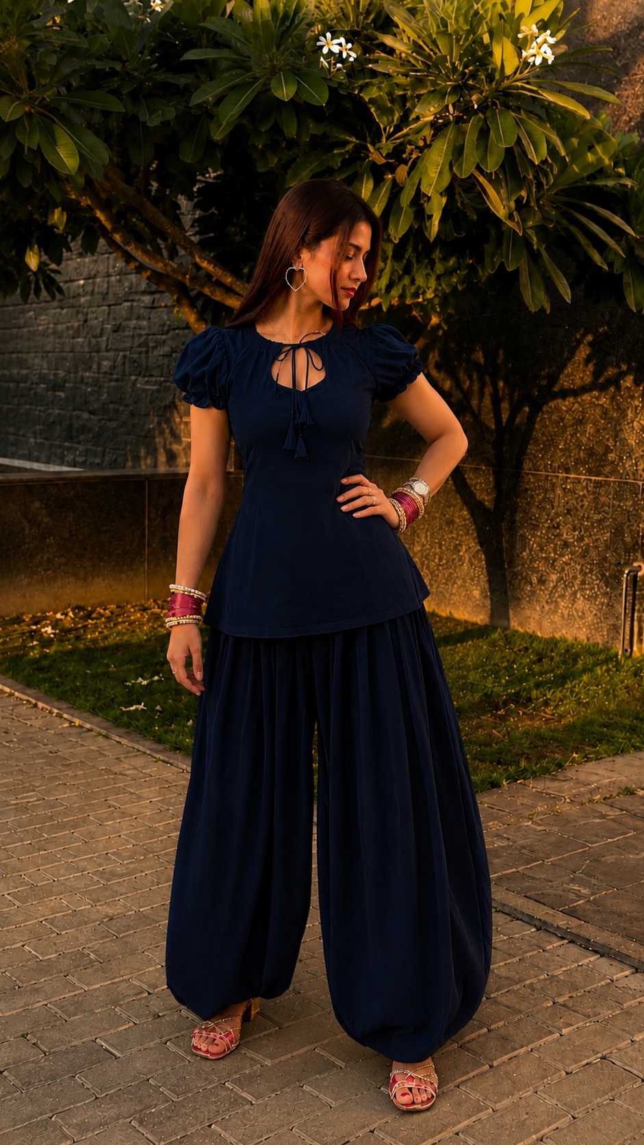 Nyra kurti set with baloon pant