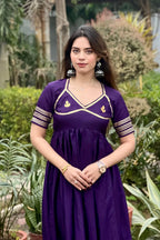 Jaipur Gottapatti Anarkali Set In Imported Satin Fabric