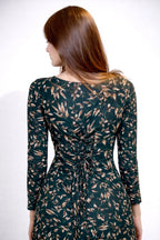 Short Kurta Wide Neck With Slight Sweetheart Cut Green