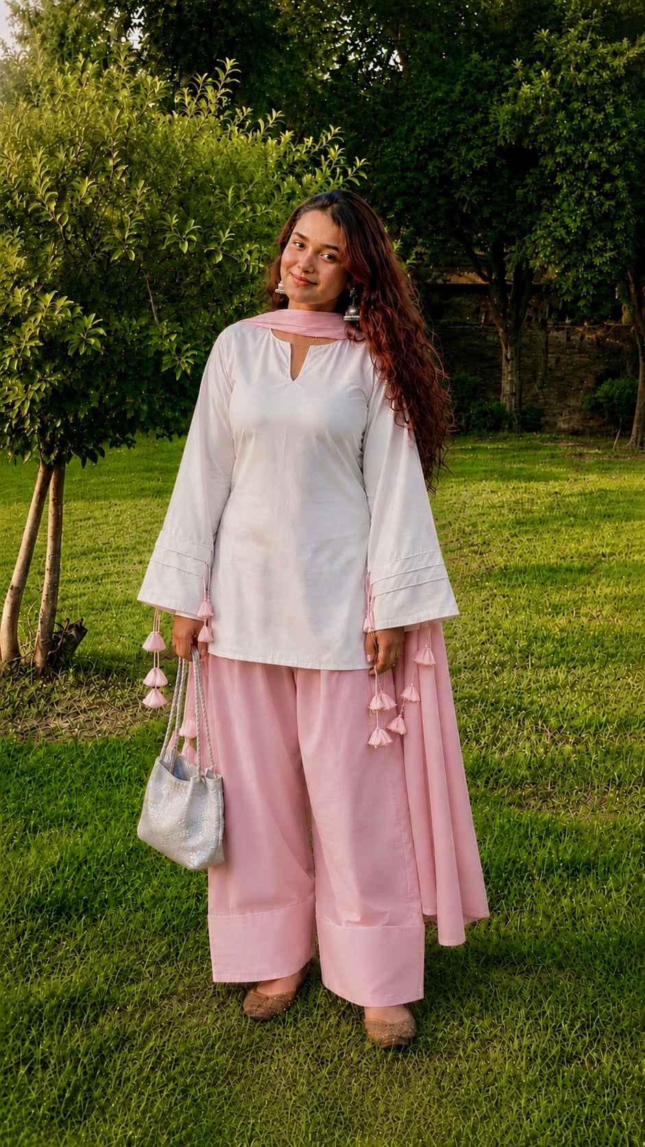 Trending Lace Up Kurti Set