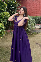 Jaipur Gottapatti Anarkali Set In Imported Satin Fabric