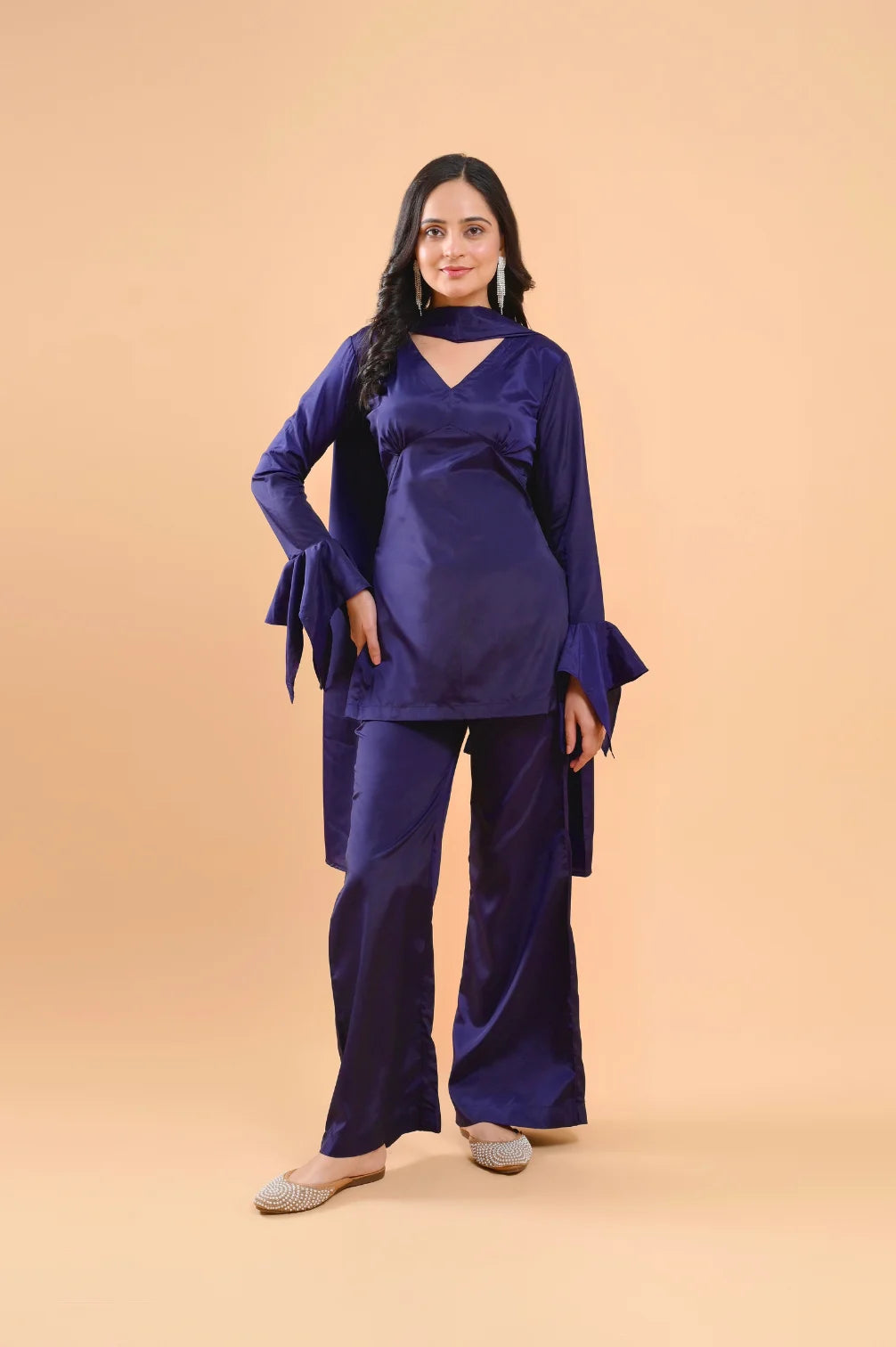 Imported Sartan Fabric Modern Sharara Style Set