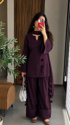 Trending Lace Up Kurti Set