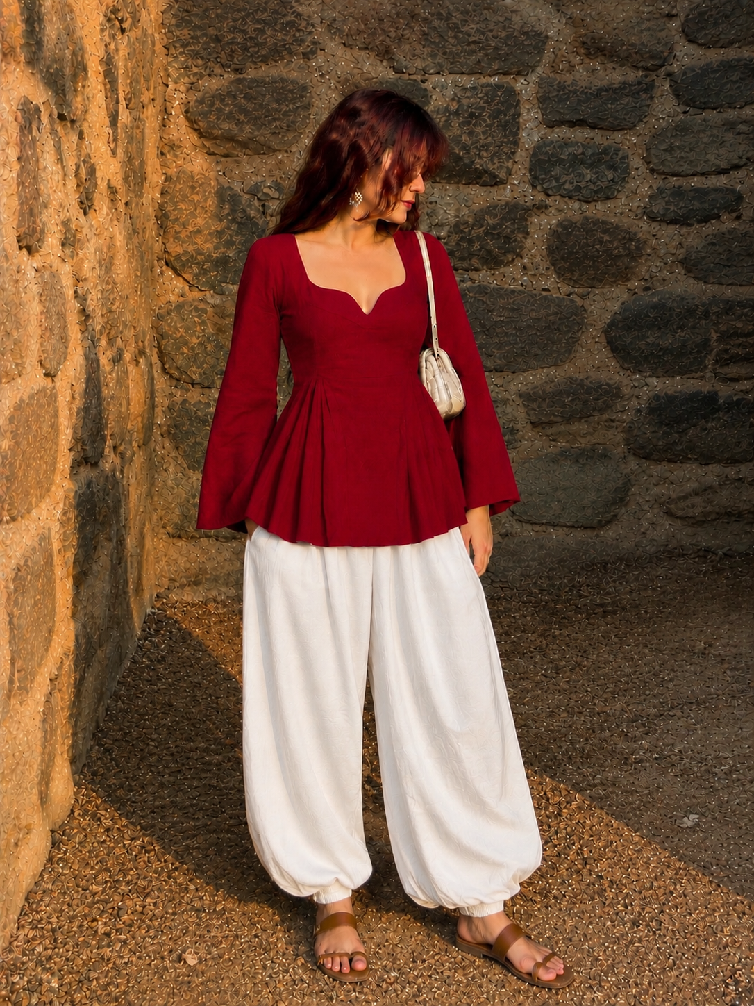Ruby Bloom Kurti with Balloon pant