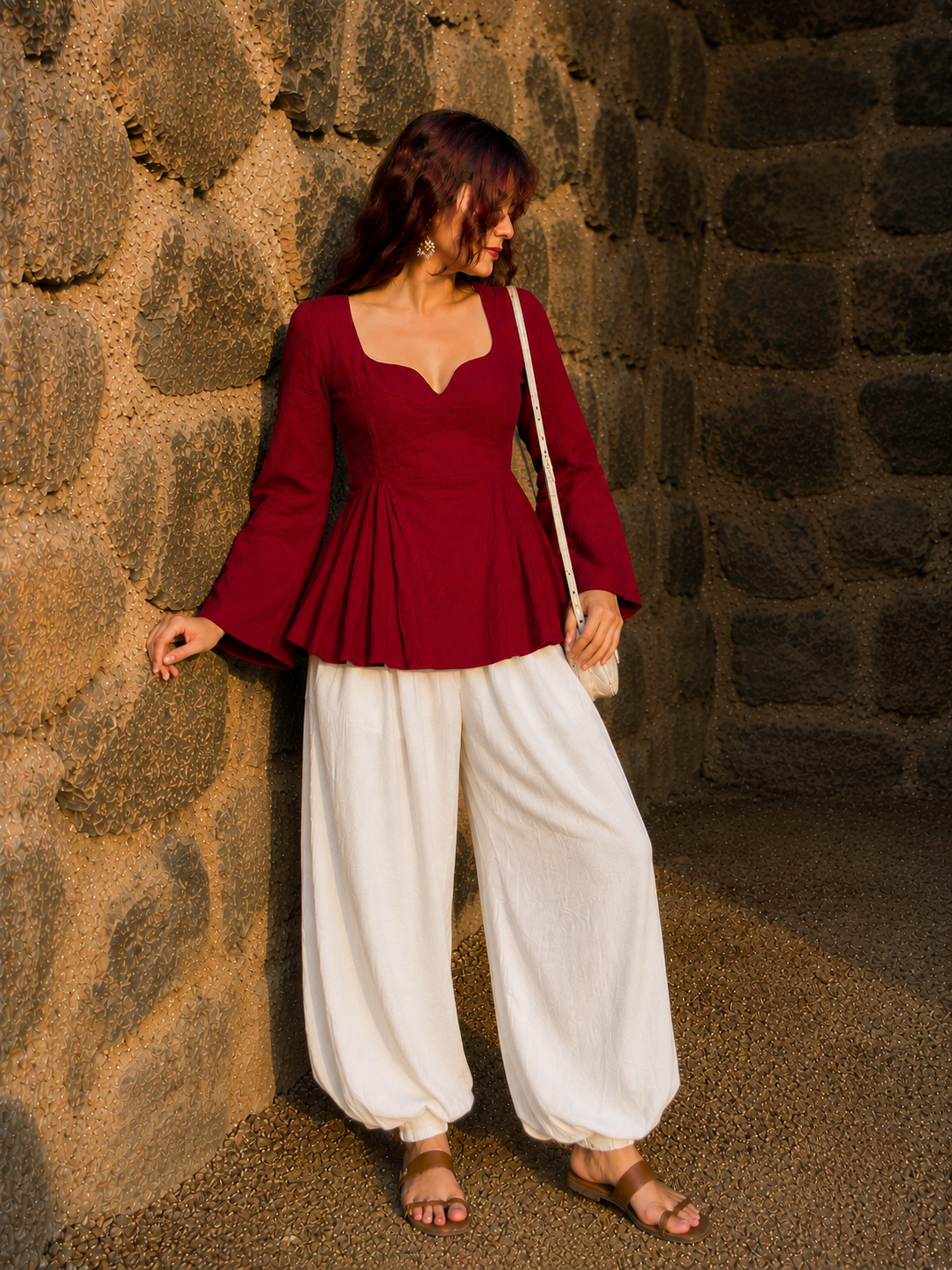 Ruby Bloom Kurti with Balloon pant