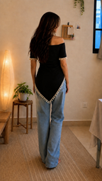 V-Cut Tassel Kurti