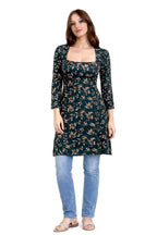 Short Kurta Wide Neck With Slight Sweetheart Cut Green