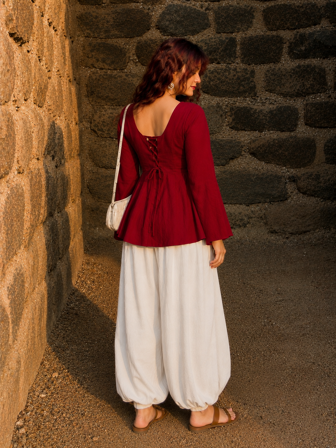 Ruby Bloom Kurti with Balloon pant