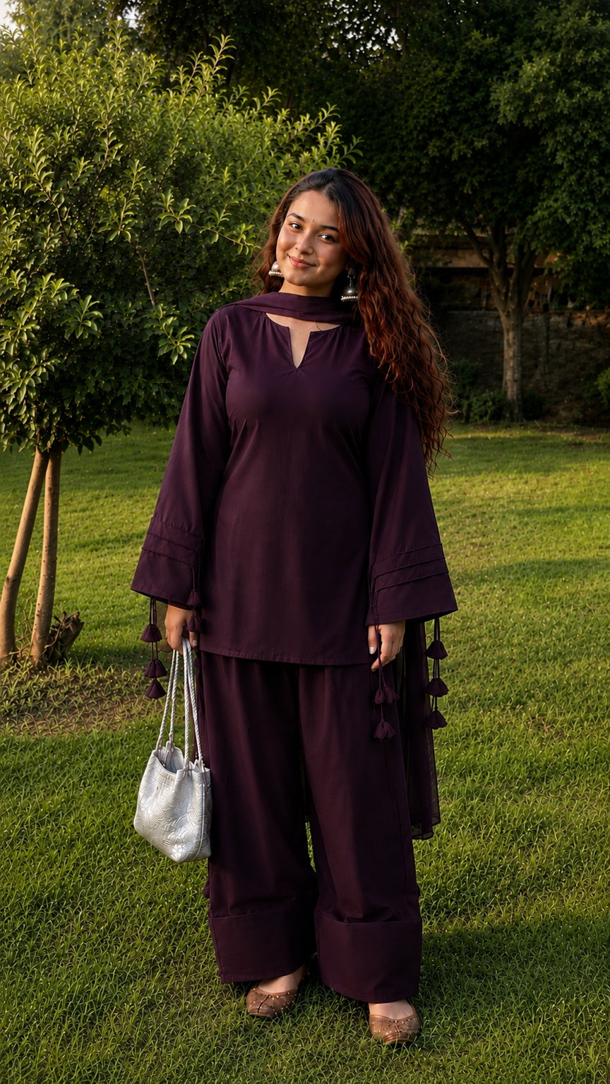 Trending Lace Up Kurti Set