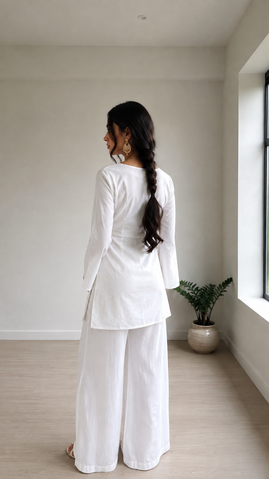 Moon Casual Kurta Set with Palazzo Pants