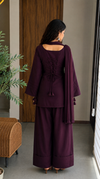 Trending Lace Up Kurti Set