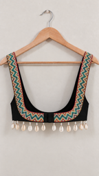 Boho Shell Corset Blouse