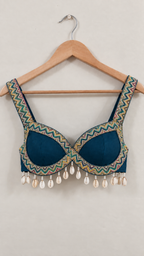 Boho Shell Corset Blouse
