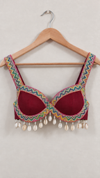 Boho Shell Corset Blouse