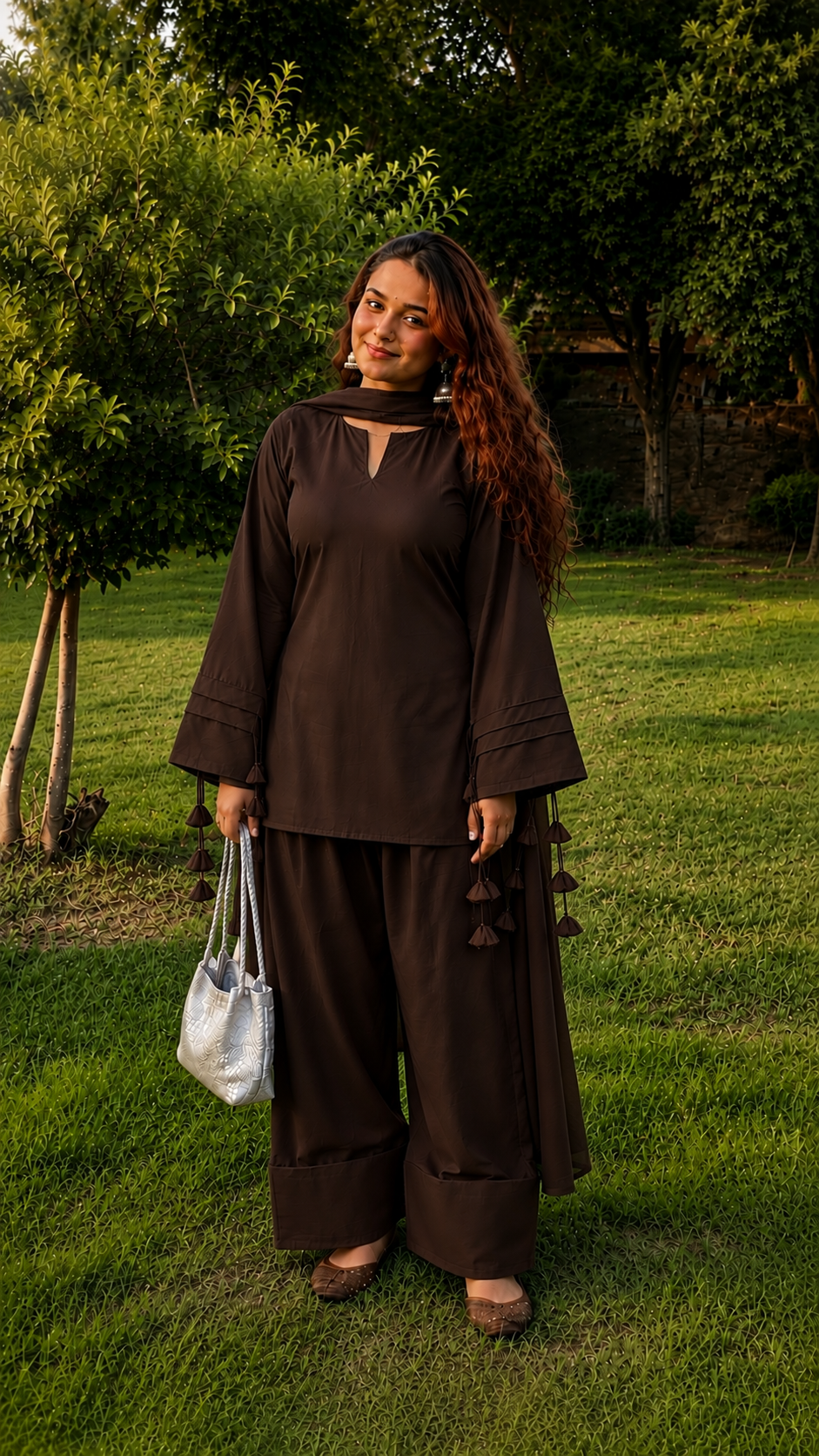 Trending Lace Up Kurti Set