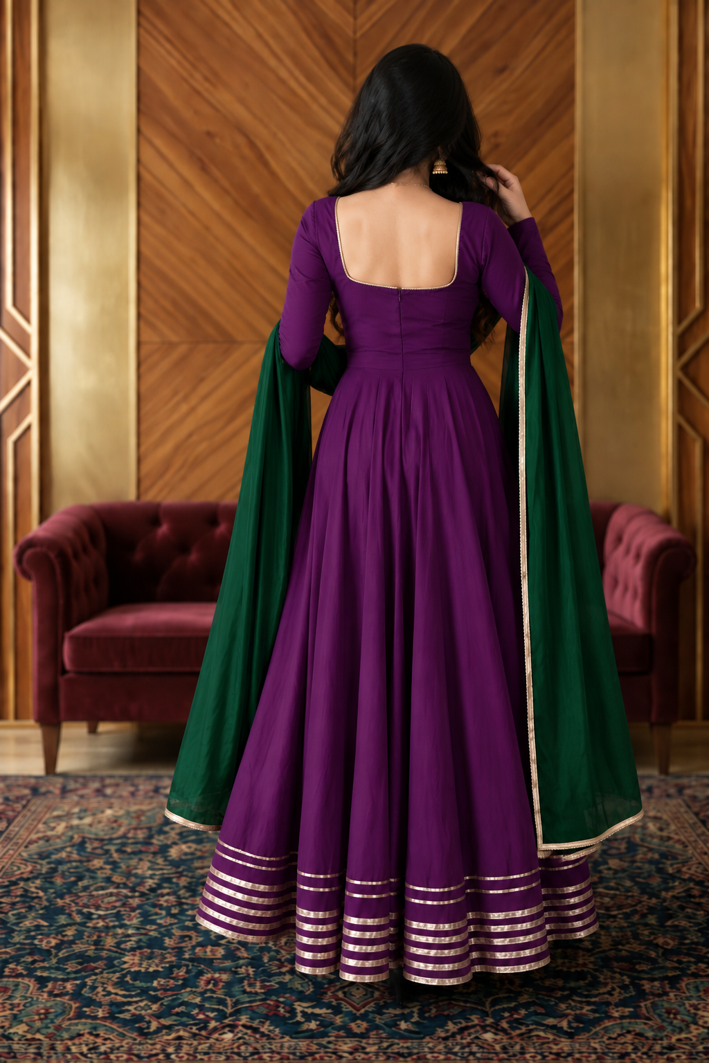 Dual-Tone Suit Set