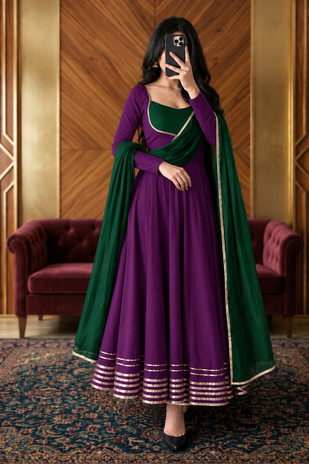 Dual-Tone Suit Set