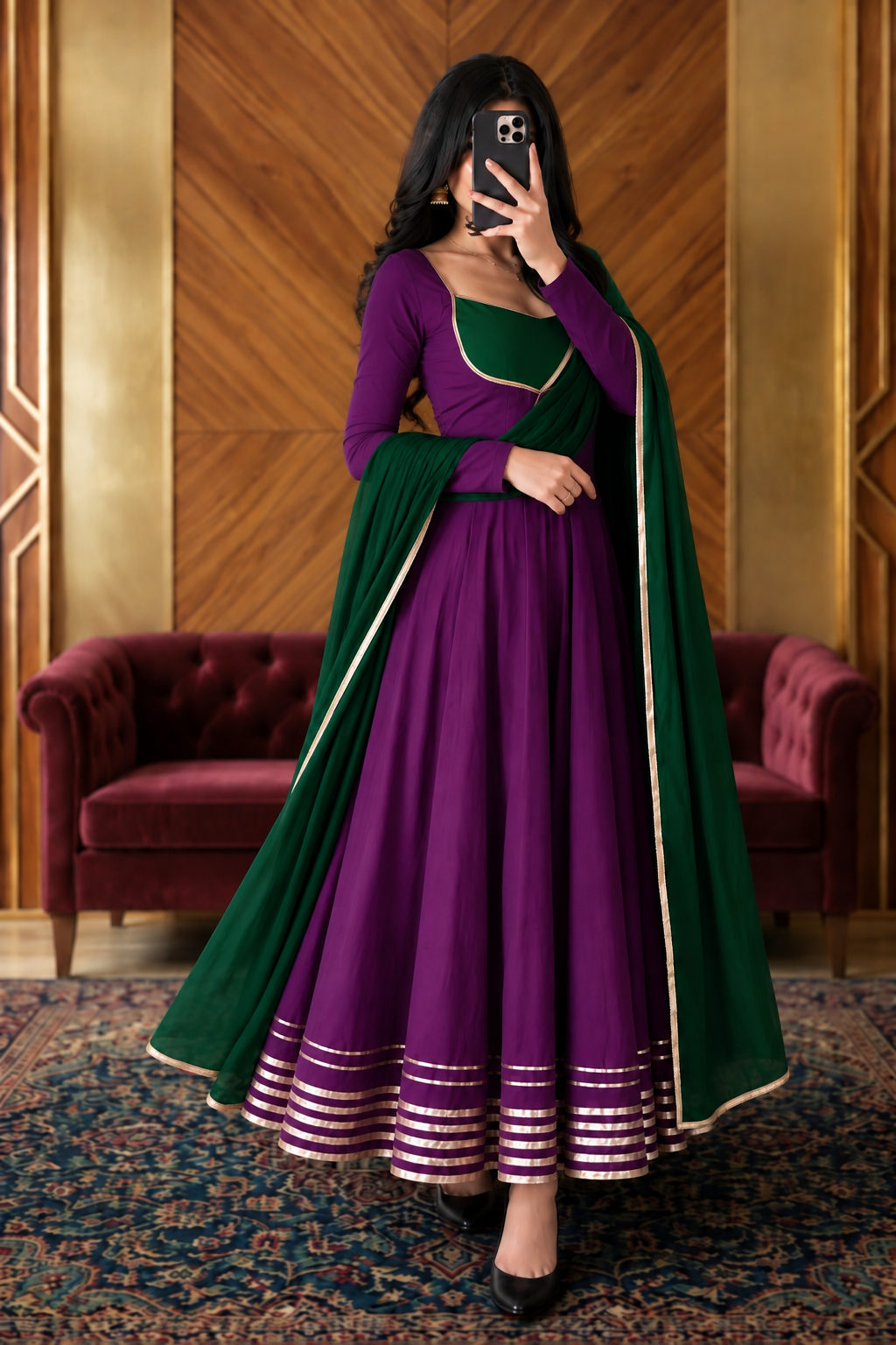 Dual-Tone Suit Set