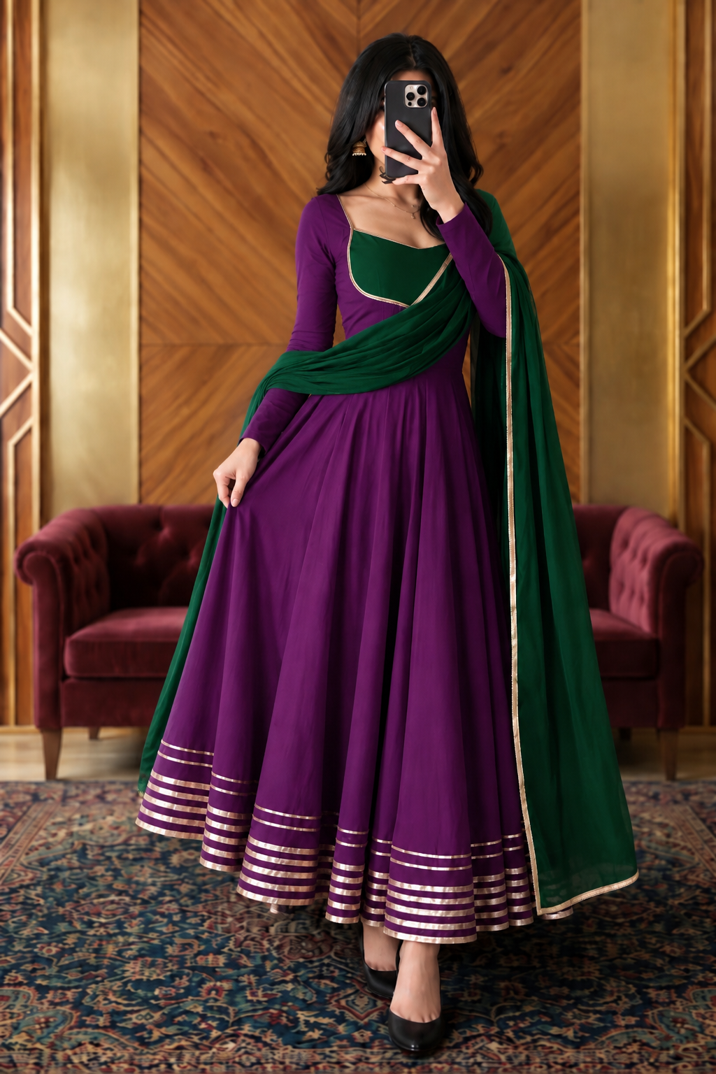 Dual-Tone Suit Set