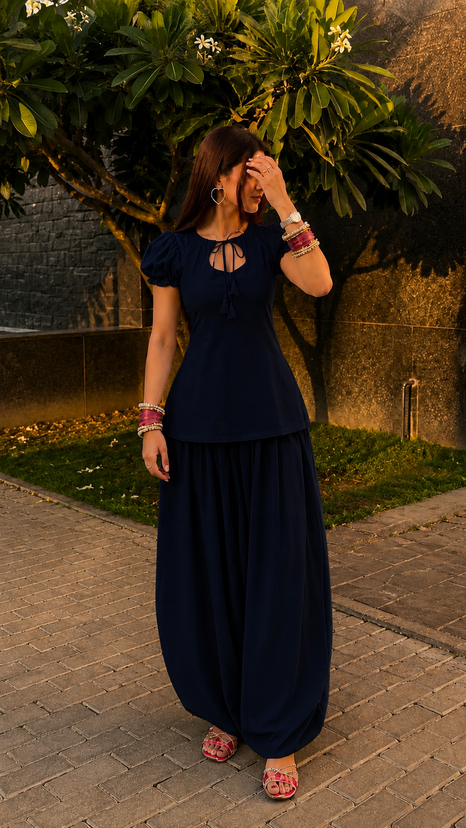 Nyra kurti set with baloon pant