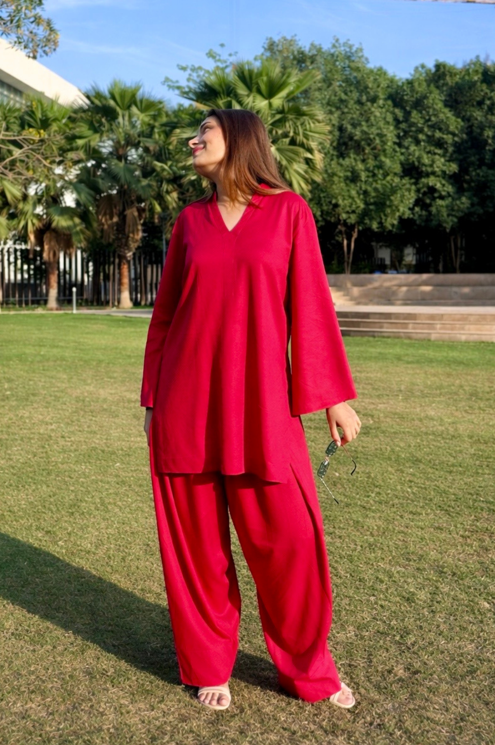 Rayon Kurta With Farshi Salwar