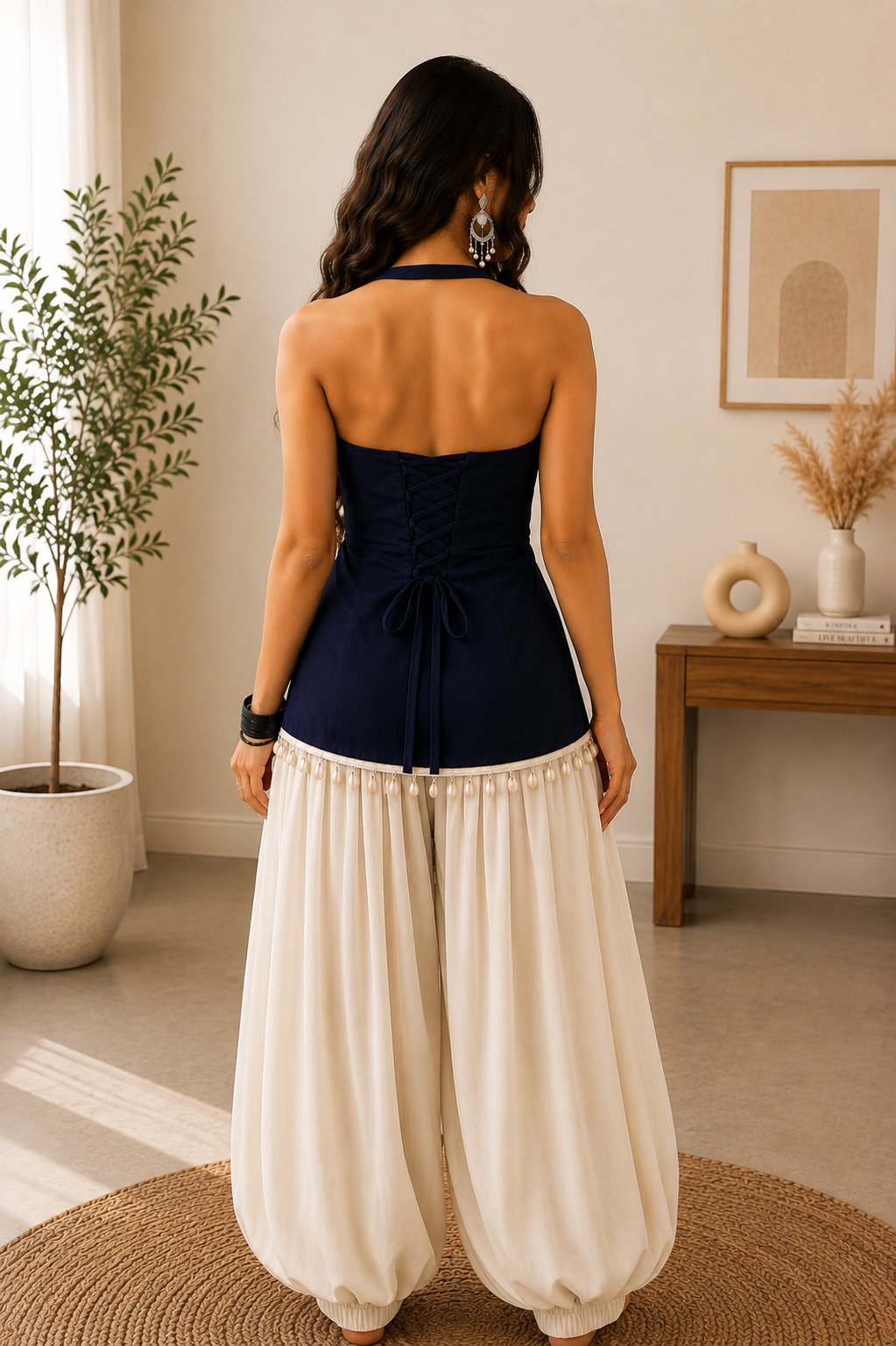 NYRO Short Kurti Set With Balloon Pant