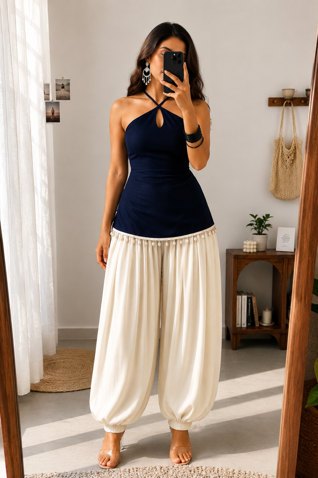 NYRO Short Kurti Set With Balloon Pant