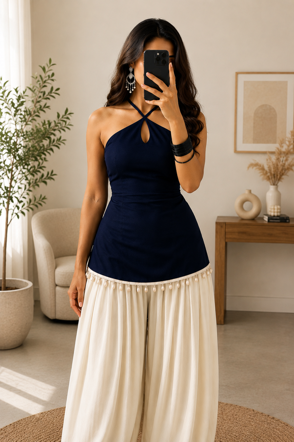 NYRO Short Kurti Set With Balloon Pant