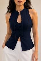 (Baddie Collection) Basic Halter Neck Top