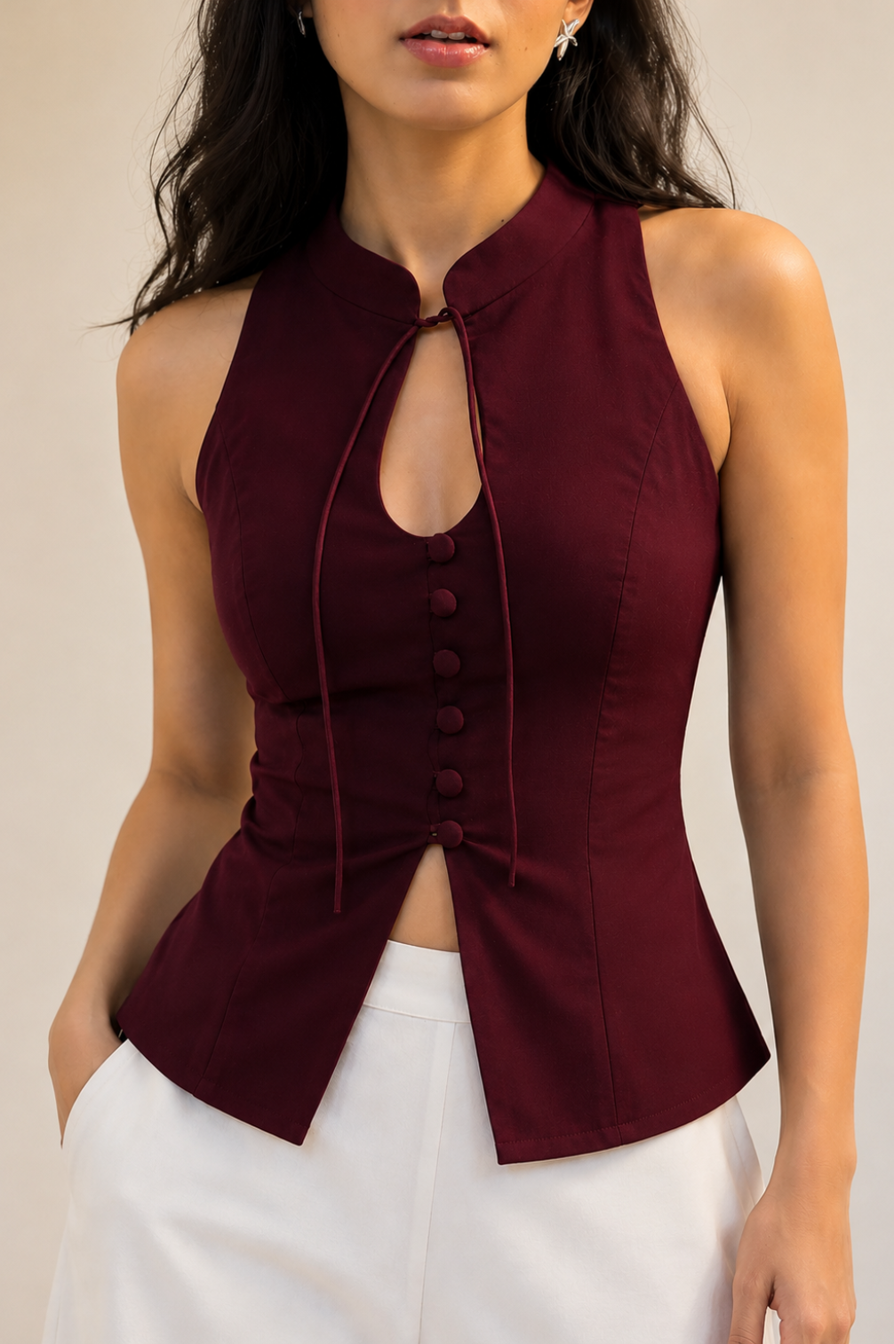 (Baddie Collection) Basic Halter Neck Top