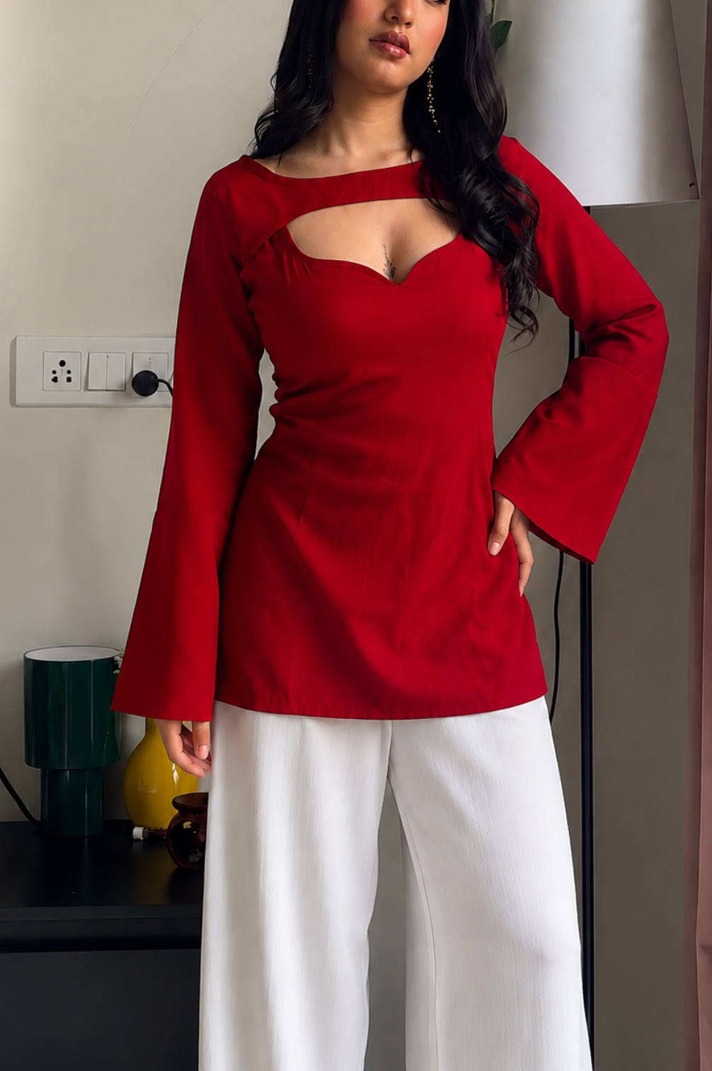 Trending Detachable Sleeves Kurti In Premium Rayon Fabric