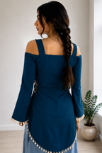 Trending Pinterest Inspired Kurti with slit at Both side and lace work