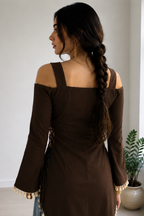 Trending Pinterest Inspired Kurti with slit at Both side and lace work