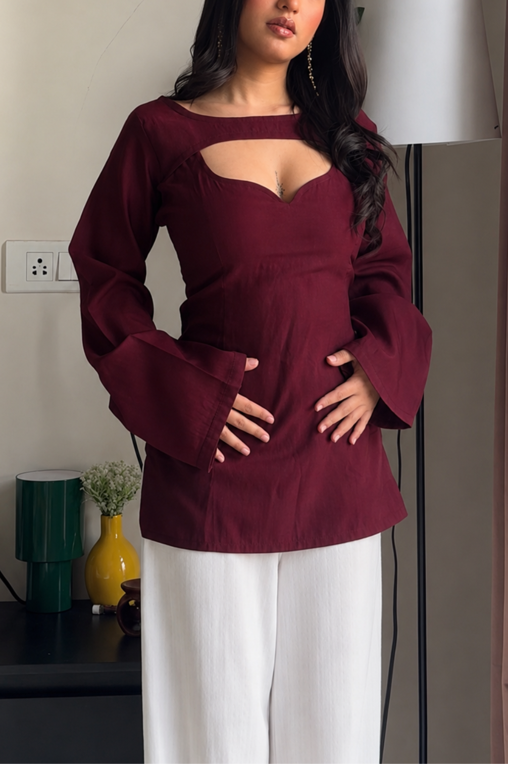 Trending Detachable Sleeves Kurti In Premium Rayon Fabric
