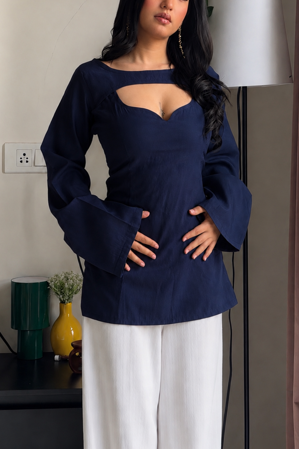 Trending Detachable Sleeves Kurti In Premium Rayon Fabric