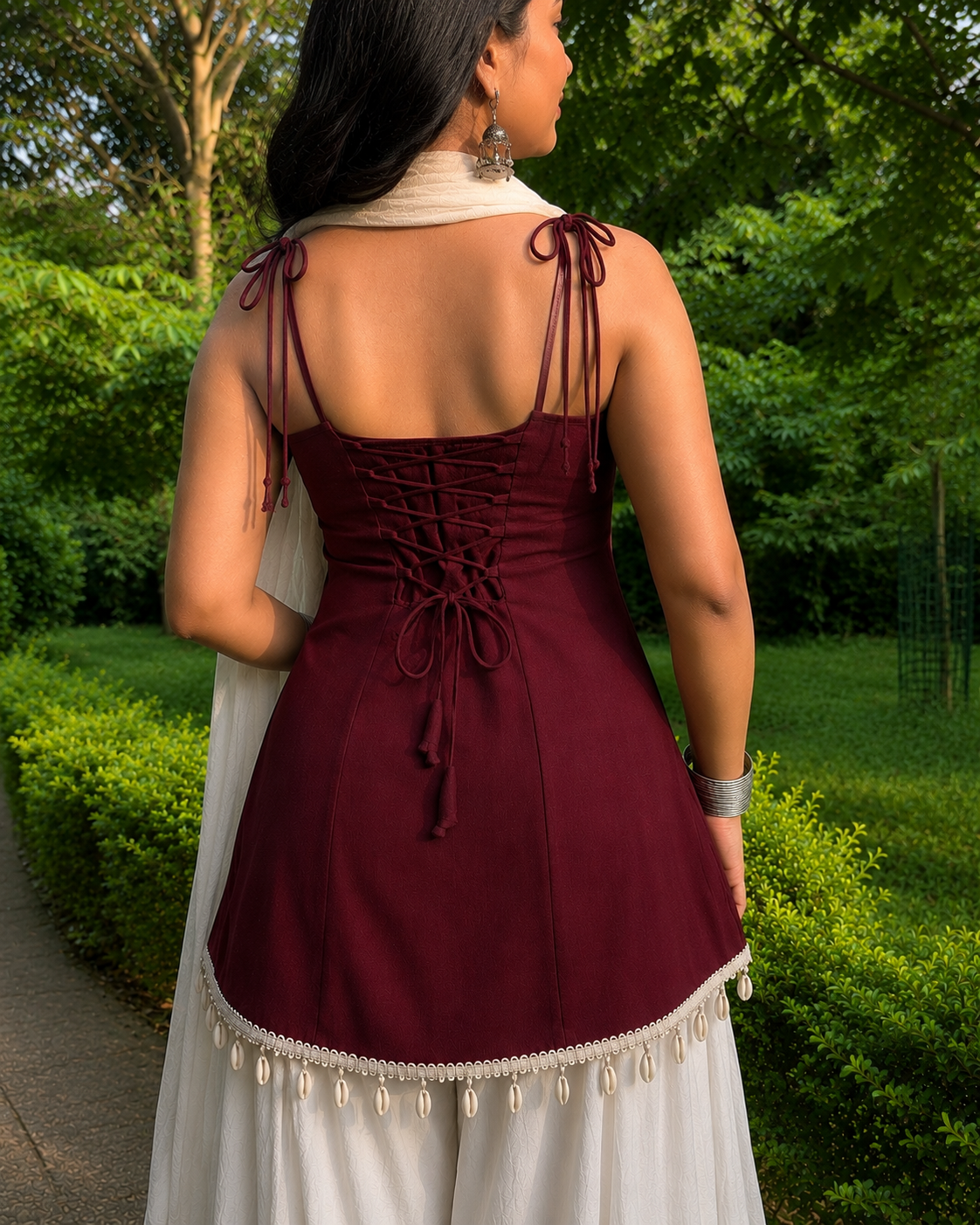 The Statement Desi Baddie Kurti