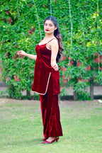 Y2k Kurta With Pant Teal Blue